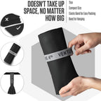 VENTURE 4TH Quick Dry Microfiber Towel for Camping & Gym - Black XL | Lightweight, absorbs 7x more than cotton, dries fast & resists odor. Packable Travel Towel with tear-resistant carry bag.