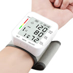 MMIZOO Wrist Blood Pressure Monitor BP Machine with Carrying Case White | FDA Cleared, Large LCD Display, Automatic 99x2 Sets Time Stamped Memory, Adjustable Cuff (5.31-7.68"), For Home/Travel Use