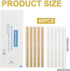 Sterile Strip 40 Strips Wound Closures 1/4" x 4" Adhesive Skin Closure for Closing Minor Cuts Wounds