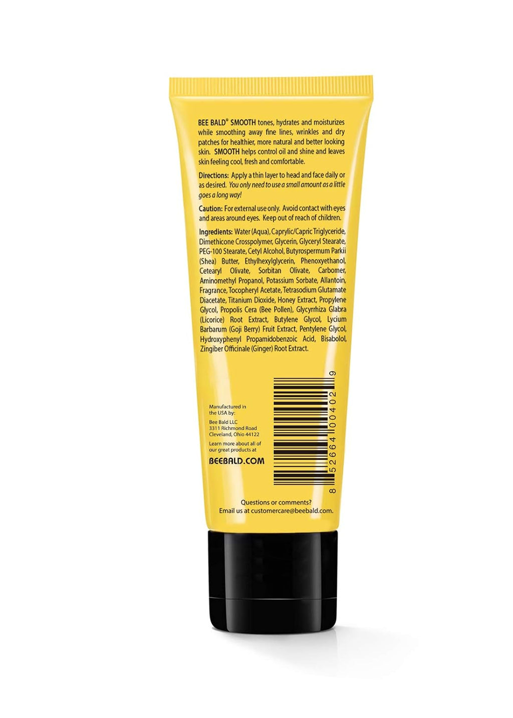Bee Bald SMOOTH Daily Bald Head Moisturizer for Men, Oil Control, 1.7 fl oz | Hydrates, Tones, & Moisturizes Fine Lines & Dry Patches. Controls Oil & Shine on Head or Face. Perfectly Cool, Matte Finish.