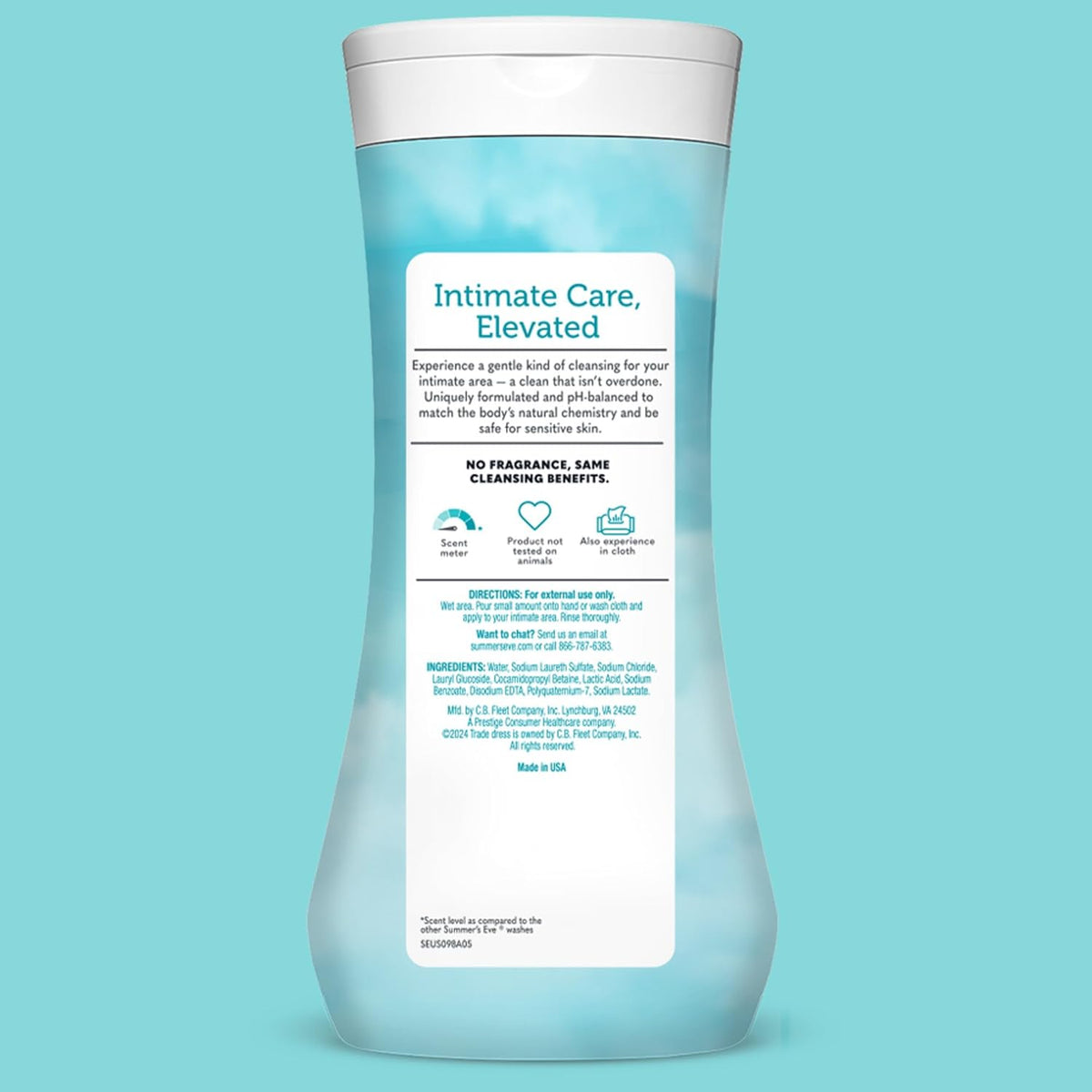 Summer's Eve Cleansing Wash | Fragrance Free | Gynecologist Tested | 15 Fl. Oz