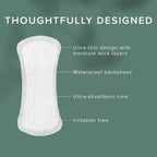 Veeda Natural Cotton Ultra Thin Panty Liners for Women - Breathable Thin Daily Liners are Always Chlorine and Toxin Free - Hypoallergenic & Comfortable Pantyliners - 120 Count