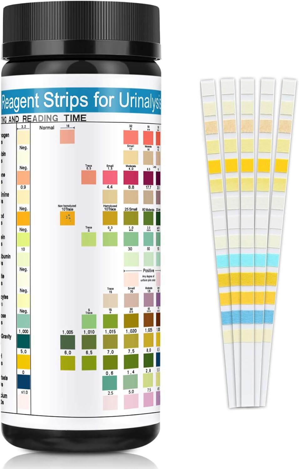 JUMXSRLE Urinalysis Test Strips, 14 Parameter Urine Test Strips, Accurate Results, Urinalysis Home Testing Stick Kit to Help Monitor Your Health, Urine Strips DipstickTests