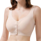 Comfortable and Versatile Front Closure Post-Surgery Recovery Bra for Patients Lightweight Design without Prosthesis Ideal for Daily Use and All Seasons