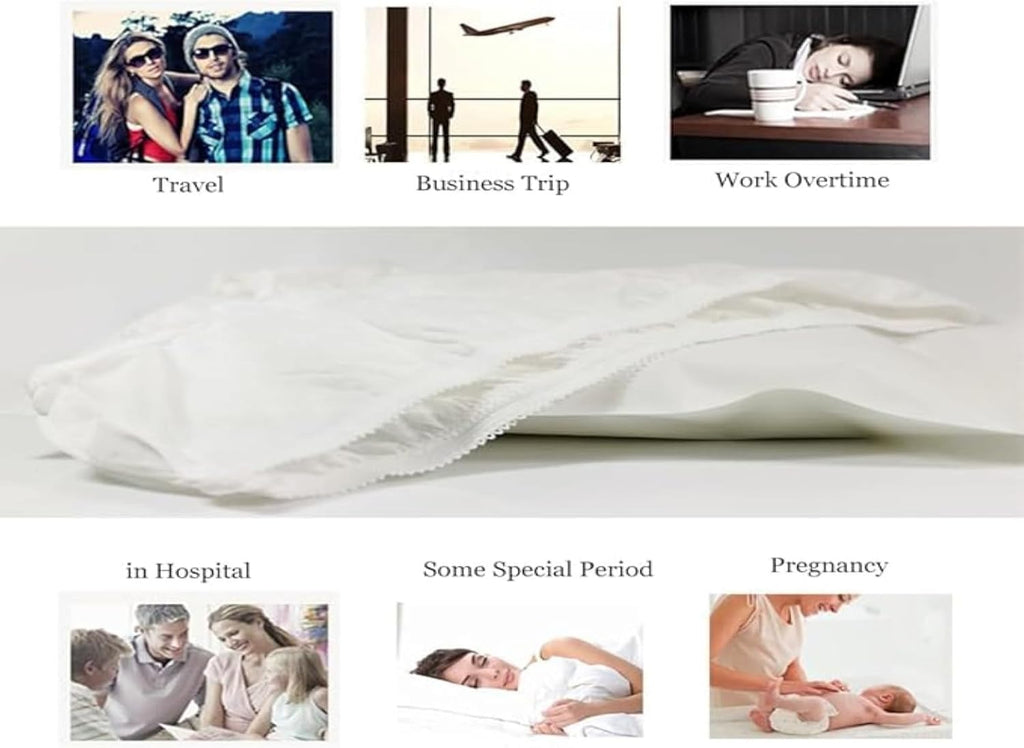 Disposable Panties for Women Spa, Maternity, Body Massage,Non Transparent 30 GSM Women's Travelling Briefs Use and Throw Panties for Girls Ladies Non Woven Panty(20)
