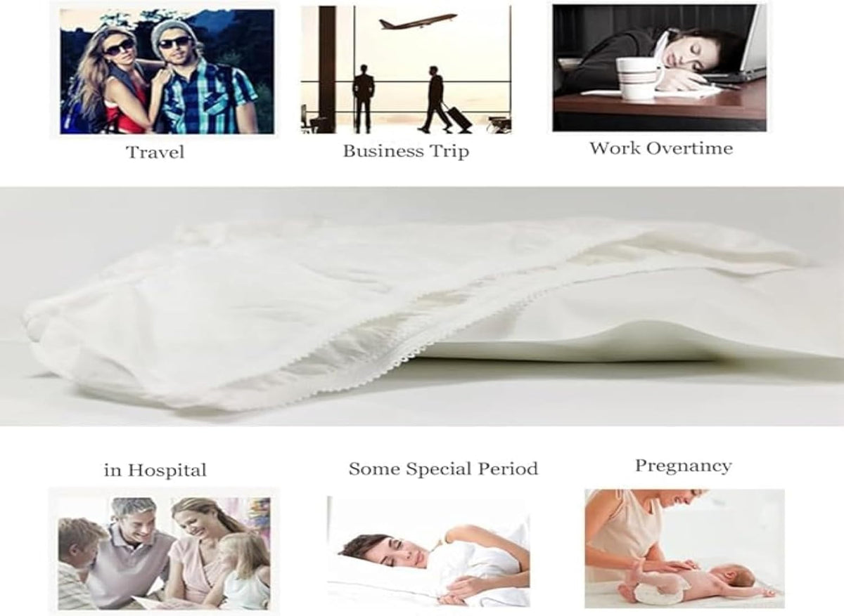Disposable Panties for Women Spa, Maternity, Body Massage,Non Transparent 30 GSM Women's Travelling Briefs Use and Throw Panties for Girls Ladies Non Woven Panty(20)