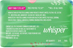 Whisper Ultra Clean Sanitary with Wings - 30 Pieces (XL)