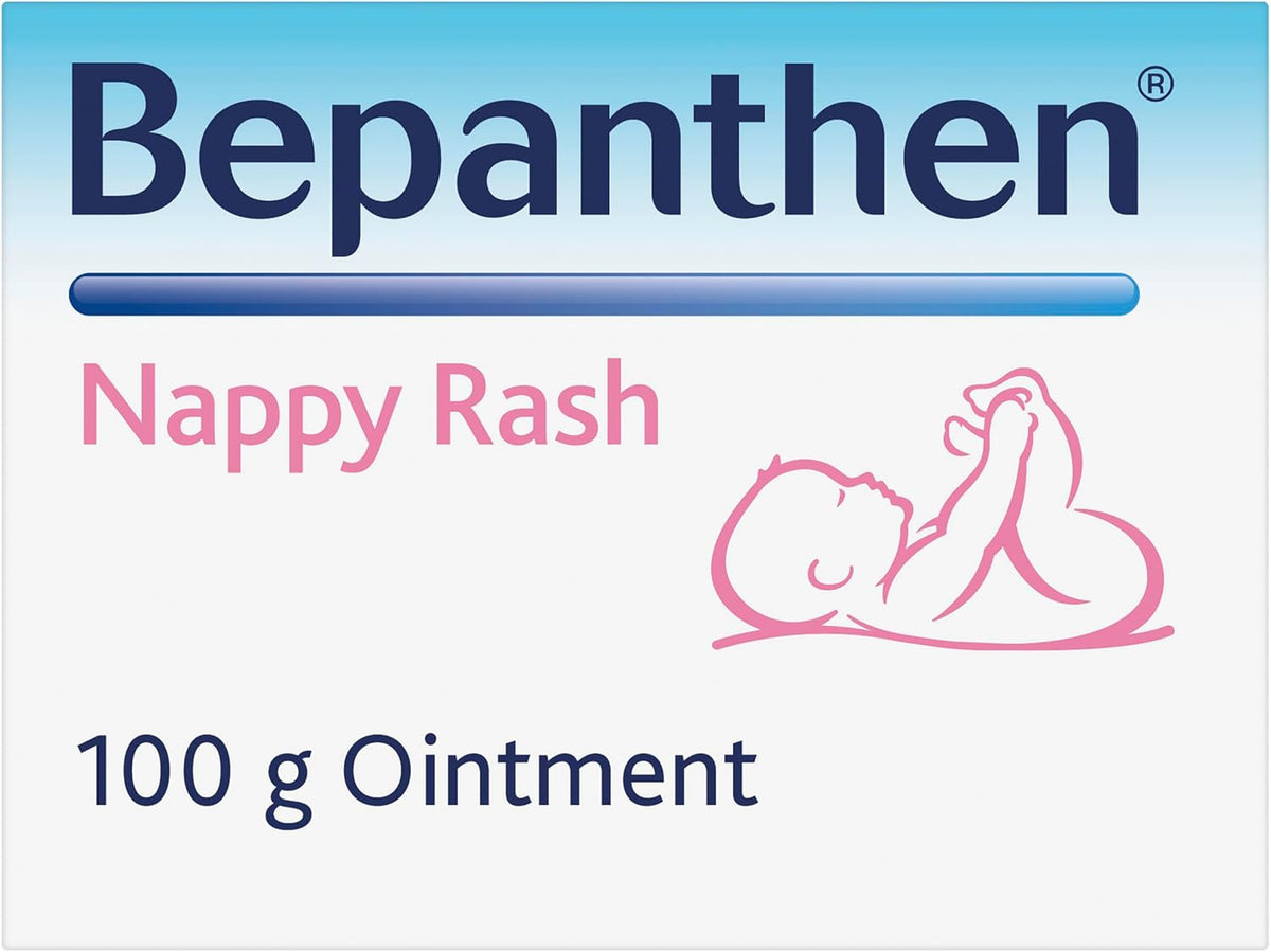 Bepanthen Nappy Rash Ointment Has a Unique Dual Action to Help Treat and Prevent Nappy Rash, Soothing and Hydrating Baby Skin Ointment, 100 g