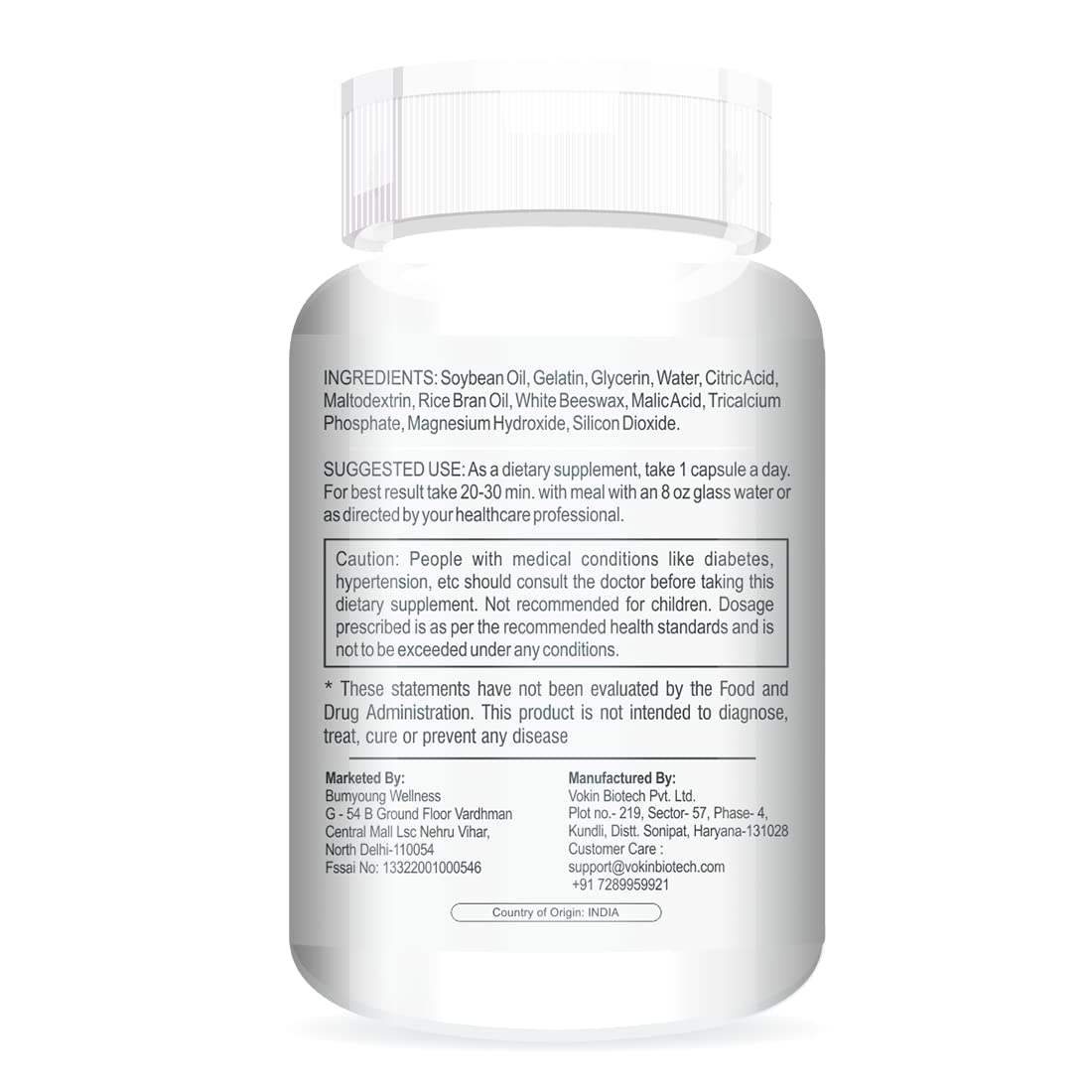 Cranberry Concentrate Extract 500mg with Vitamin C Useful for Bladder Infections & UTI, Urinary Tract Health Support 60 Capsules