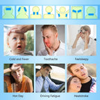 EASYEAH Cooling Patches for Fever Discomfort & Pain Relief, Pack of 12