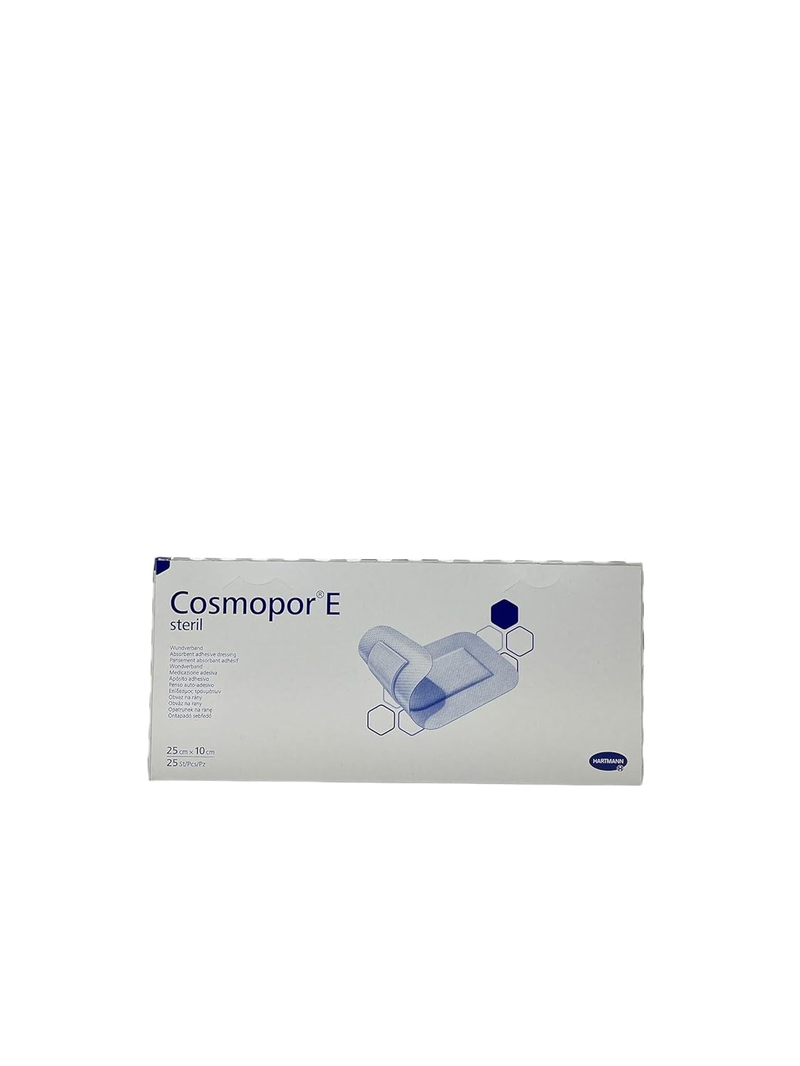 Cosmopor E - Sterile Adhesive Dressings (25 x 10 x 25 pcs) Medical Use for Burns and Cuts