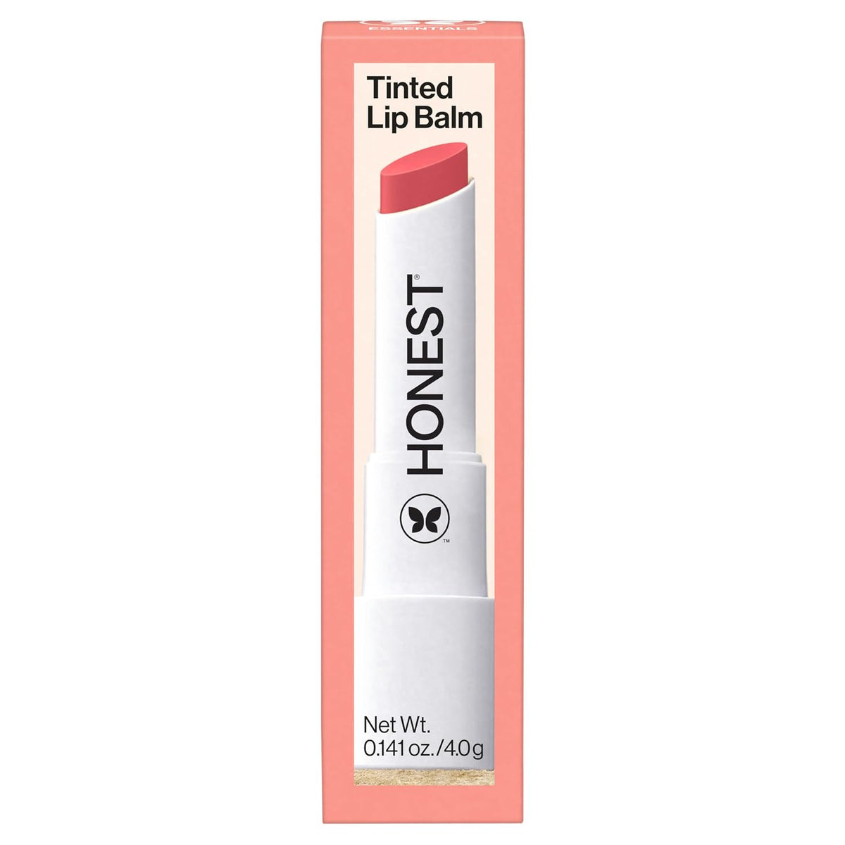 Honest Beauty Moisturizing Vegan Tinted Lip Balm, Antioxidant-Rich, Melon