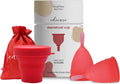 Edicare, Menstrual Cup, Includes Two Cups, 1 Sterilizer and a Carry Bag, Medical Grade Silicone, Soft, Reusable and Washable 100% Safe (S)