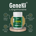 L-Ergothioneine Supplement 30mg - Fermentation-Based 99.99% Purity Antioxidant - Clinically Studied to Support Longevity, Restful Sleep & Healthy Aging - Vegan & Non-GMO - 30 Capsules