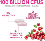 Probiotics for Women, Probiotic with 50 Billion CFU, Multi Strains to Support Immune, Digestive, Feminine Vaginal and Urinary Health, Shelf Stable, Delayed Release, No Soy Gluten Dairy - 60 Capsules