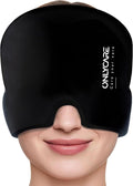 ONLYCARE Migraine Relief Cap, Headache Relief Cold Cap with Odorless Gel | Cooling Hat Head Wrap Soothing Face Ice Pack Mask Products for Tension Stress Hangover & Puffy Eyes, Relaxing Gifts for Women