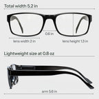 Gaoye 1.5 Professional Reading Glasses for All Day - Computer Readers with Blue Light Protection - Value Pack