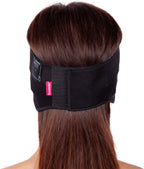 LIPOELASTIC PU 03 Unisex Post Surgery Compression Band, Self-Closing Otoplasty Headband, Comfort Ear Bandage (Black, Small)
