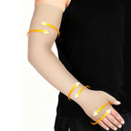 Flintronic Medical Compression Sleeves for Men & Women, Slings & Arm Support, Lymphedema Compression Sleeve 20-30mmHg, for Arm Injuries, Sports (Skin L)