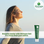 Rhinase Allergy Relief Lubricating Nasal Gel – Dual Salt, Steroid-Free Formula for Moisture & Comfort | Ideal for Swimmers & CPAP or Oxygen Therapy Users | Safe for Children | 1 oz