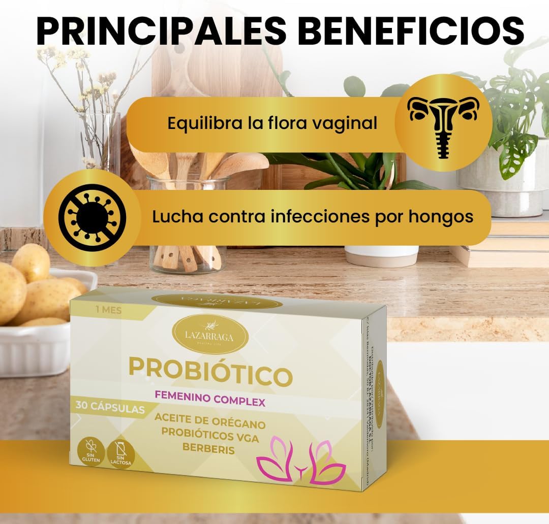 Intimate Flora Woman Probiotics | 30 Capsules | Vaginal Care | VGA Probiotics, Oregano Oil and Berberine | Candidiasis Treatment Woman | Bacterial Vaginosis | Candida