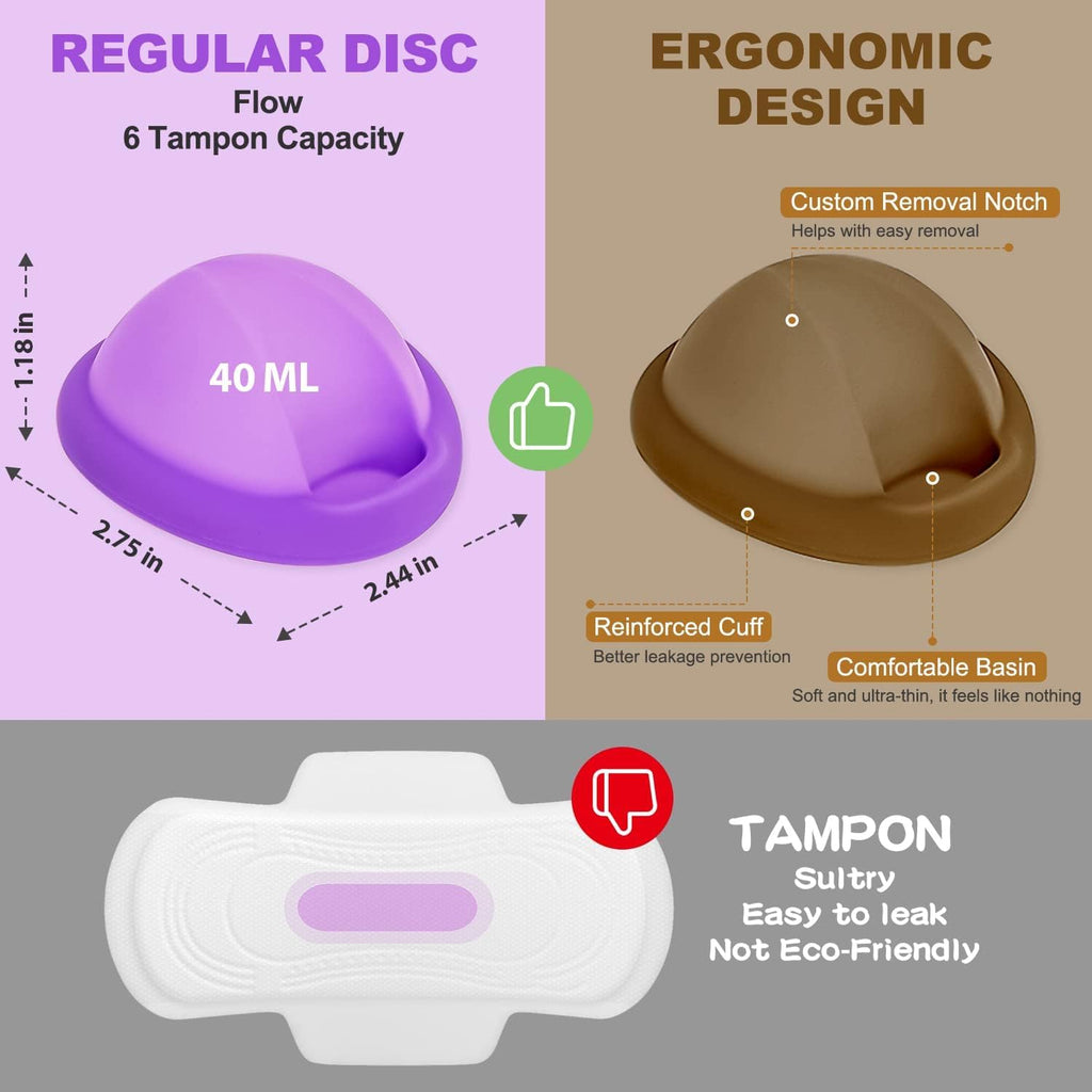 Menstruationsscheibe Menstrual Cups and Discs Reusable Sterile