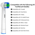 Replacement Toothbrush Heads Compatible with Oral B Braun, 12 Pcs | Professional Electric Toothbrush Brush Heads, Compatible with Oral B Replacement Heads Refill, 7000/Pro 1000/9600/500/3000