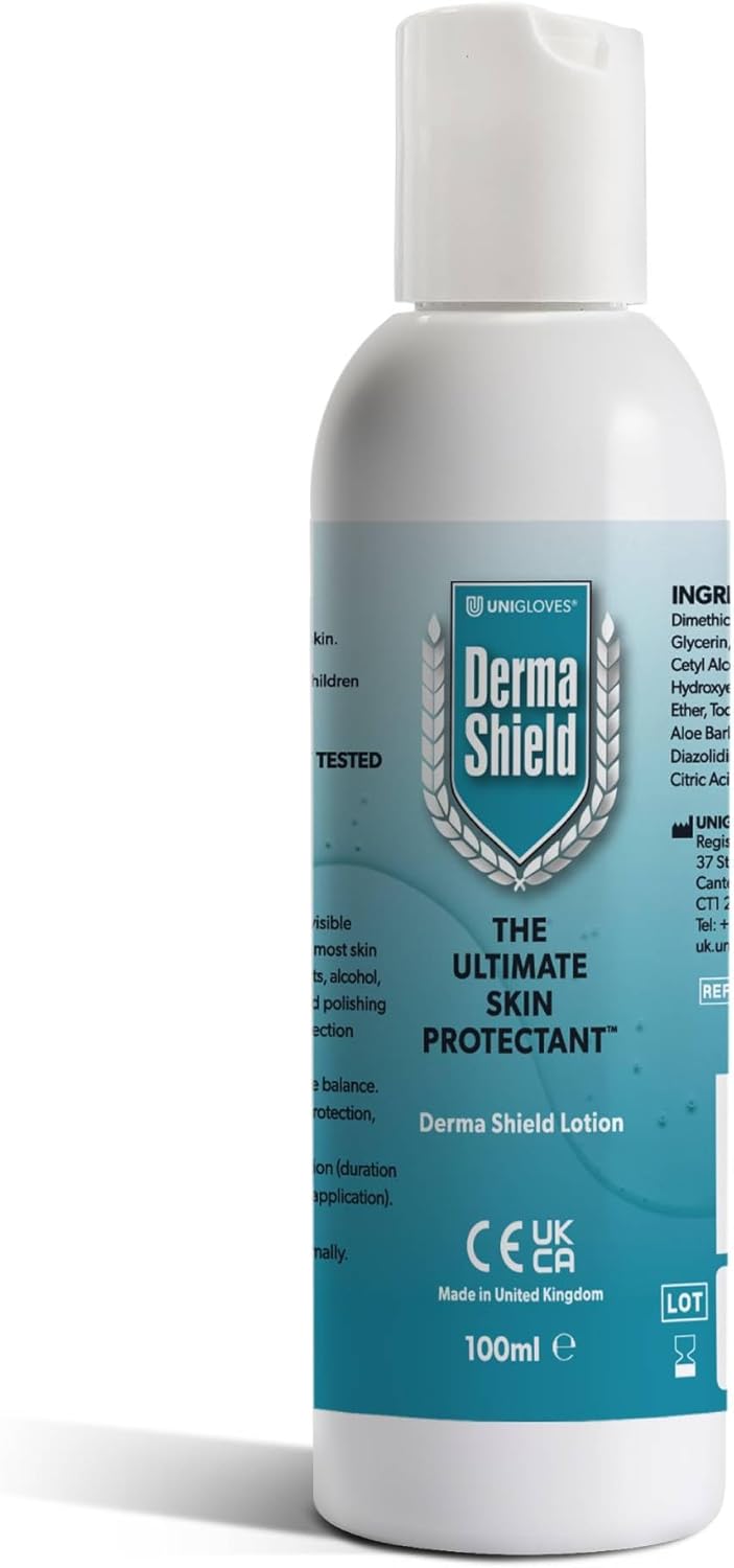 Barrier Cream 100 ml Lotion - The Ultimate Waterproof Skin Protection for Hands, Body, Face - Clinically Proven Protection and Relief for Contact Dermatitis, Dry Skin