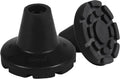KMINA Crutch Tips 7/8 Inch (x2 Units), All Terrain Non-Slip Cane Tips, Heavy Duty Rubber Replacement, Wide Base Stability, Patented, Made in Europe