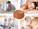 White Noise Machine plug-in Sound Machine with 20 Non Looping Natural Soothing Sounds and Memory Function Sleep Timer Sleep Machine with Sleep Therapy for Baby Kids Adults-New Wood Grain Added in 2025