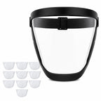Clear Full Face Shield for Yard Work and Weed Eating | Anti-Fog Face Shield Mask with Adjustable Headband, Bottom Vent for Airflow, Plus an Included Dust Pad to Help Block Dust