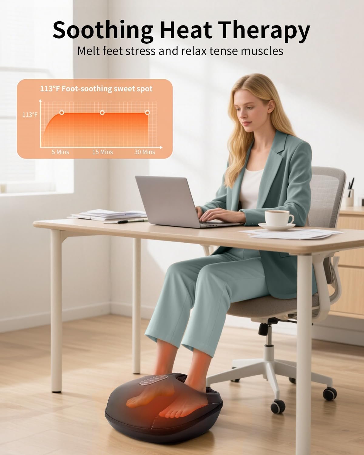 Nekteck Foot Massager with Remote APP Control, HSA Eligible FSA