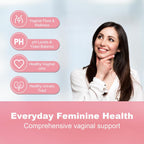 Vaginal Probiotic for Women's pH Balance Health,with Prebiotics &Lactobacillus Probiotic Blend,Boost Immune,Digestive,Gut,Promote Healthy Vaginal Odor & Vaginal Flora,60 Capsules[1-Month Supply]