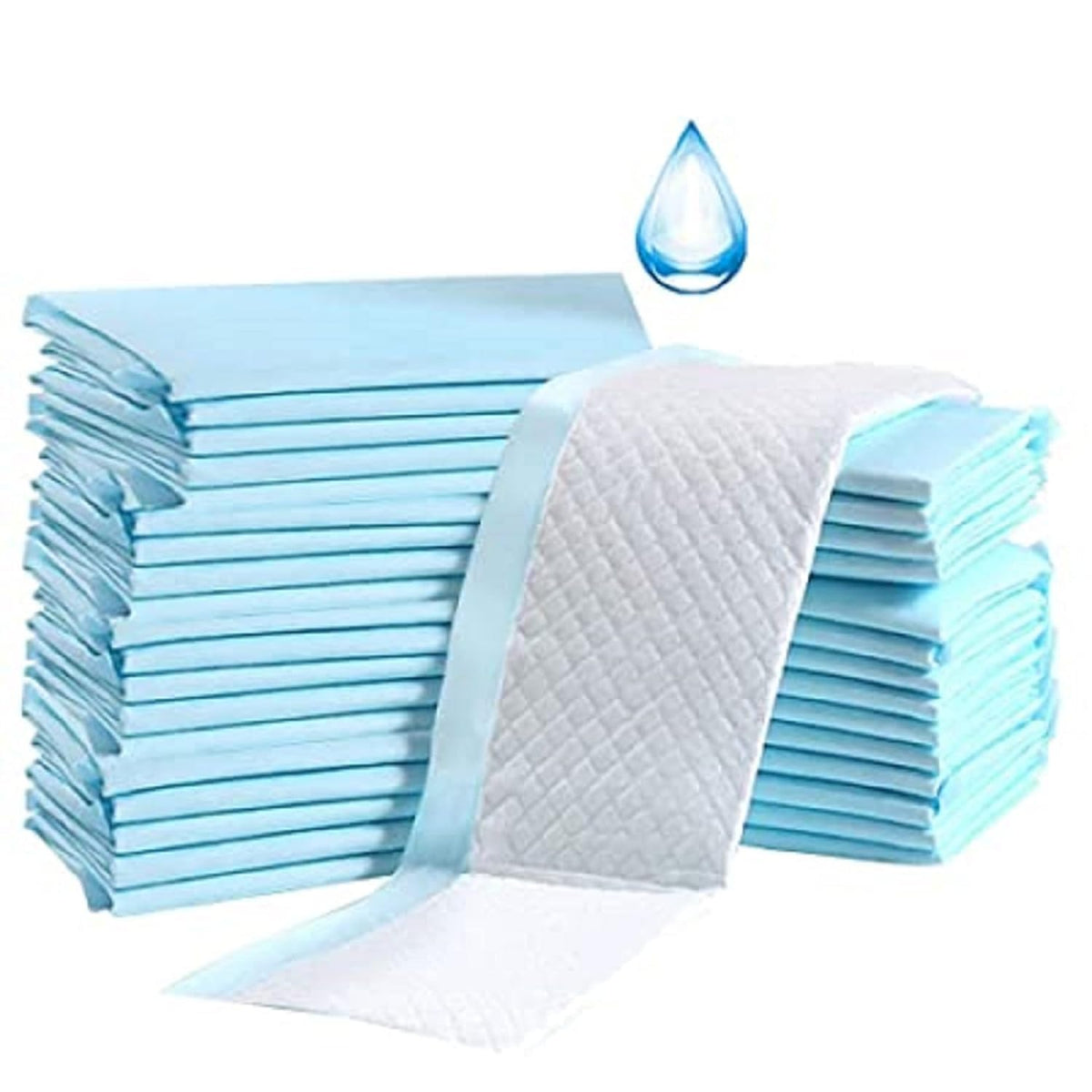TenTabs Classic Disposable Underpads (60 x 90 cm) High Absorbency Bed Protector Sheets for Adult Incontinence, Waterproof Mattress Protection Pads for Elderly, Hospital & Home Care Use (Pack of 10)
