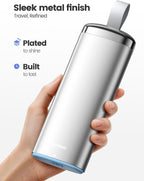 Vaydeer Metal Pill Organizer 2 Times a Day, AM PM 7 Day with Desiccant | Weekly Travel Pill Case with Pull Handle, Airtight Moisture-Resistant Seal, Pill Box for Medication & Supplements