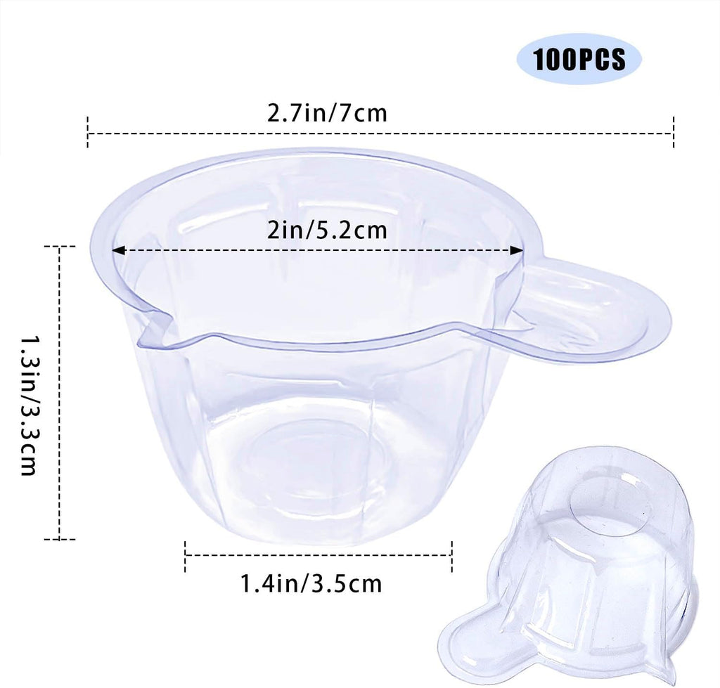 100 Pack Urine Cups, Pee Cup, 40ml Plastic Urine Cups Urine Specimen Container Cups for Pregnancy Test, Ovulation Test, pH Test