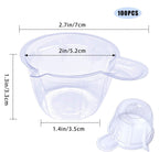 100 Pack Urine Cups, Pee Cup, 40ml Plastic Urine Cups Urine Specimen Container Cups for Pregnancy Test, Ovulation Test, pH Test