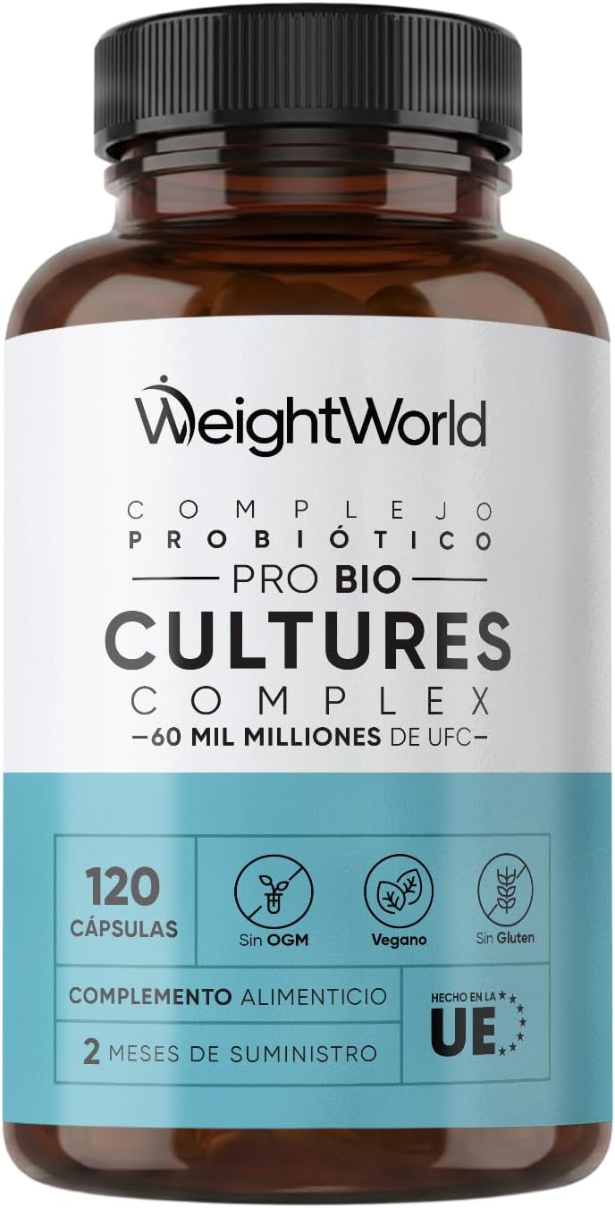 Intestinal Probiotics & Prebiotics with 20 Bacterial Strains - 120 Capsules for 2 Month Supply - 60 Billion CFU, With Inulin & FOS Powder, Vegan Friendly, Lactose Free & Non-GMO