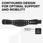 Weightlifting Belt For Men and Women - 6 Inch Auto-Lock Weight Lifting Back Support, Workout Back Support for Lifting, Fitness, Cross Training and Powerlifitng