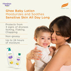 Himalaya Baby Lotion with Pure Cow Ghee 400ml | ph 5.5 | Aloe vera | Safe for newborns | For baby's sensitive skin safe from day 1| No Parabens | No Phthalates | No Mineral Oil | No Synthetic color | Pediatrician evaluated