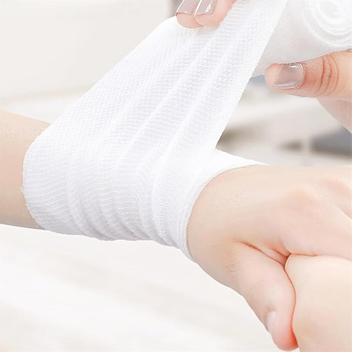 Medical Gauze Bandage Rolls, Soft Conforming Stretch, 10 Pack Stretch Gauze Wrapfor First Aid Wound CareRoll,sterile Medical Grade Gauze Bandage,5cm x 4.5m
