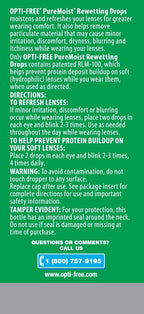 Alcon Opti-Free PureMoist Rewetting Drops 12 ml (Pack of 6)