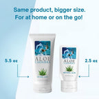 Aloe Cadabra Natural Water Based Personal Lubricant and Vaginal Moisturizer, Organic Aloe Lube for Men, Women and Couples, Non-Staining, pH Balanced (Unscented 2.5 Ounces, 1 Pack)
