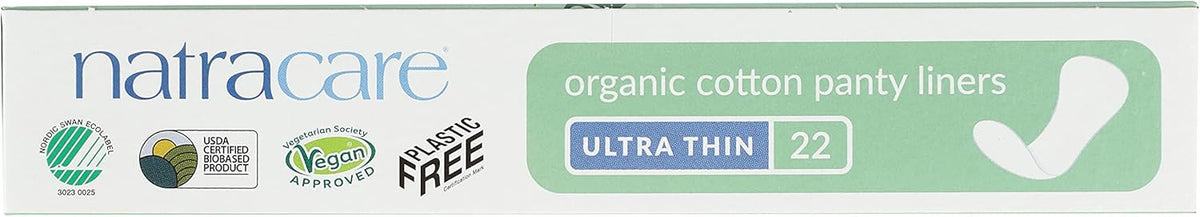 Natracare Ultra Thin Organic Cotton Panty Liner, 22 Liners