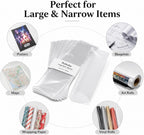 60 Pack 5x50" Long Plastic Sleeves 2.3Mil for Posters, Artwork & Blueprints