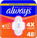 Always Sanitary Pads With Wings 48 pieces