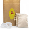 Reusable Menstrual Disc - Liora Set with Loop Tab – Beginner-Friendly Period Discs – Includes 2 Sizes (Small 32ml & Large 61ml) – Medical-Grade Silicone, 12 Hour Eco-Friendly Wear