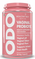 HealthyHey ODO Vaginal Probiotics for Women pH Balance with Prebiotics & Lactobacillus Probiotic Blend - Vaginal Health Supplement - Promote Healthy Vaginal Odor & Vaginal Flora - 60 Veg Capsules