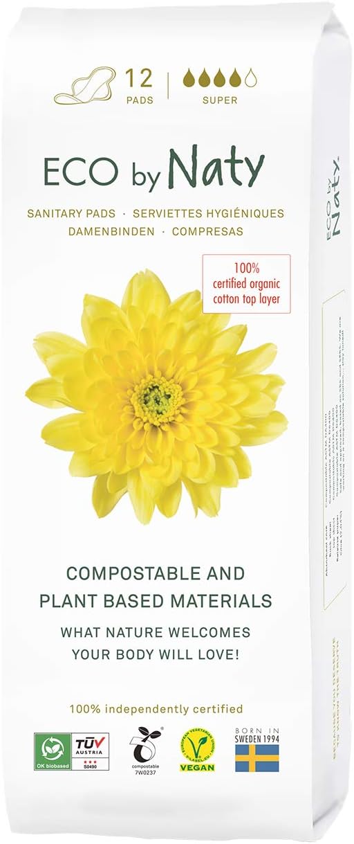 Naty Sanitary Pads Organic 12 pieces