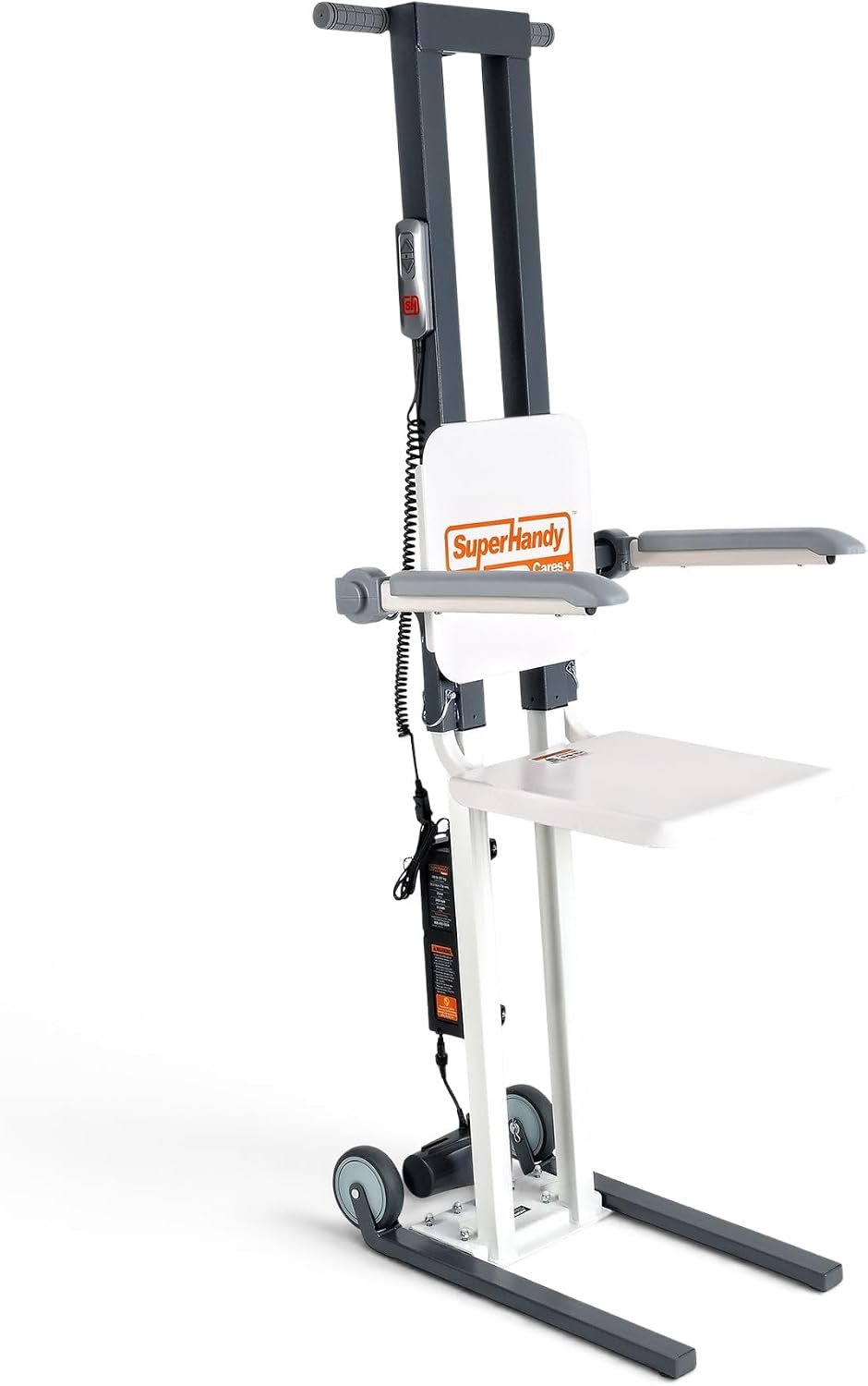 SuperHandy Electric Floor Lift, 500 Lbs Capacity, Portable Design | Portable patient lift helps raise users from floor to standing; built for rated specs and capacity; Home Care